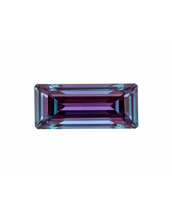 5X2.5mm BAGUETTE LAB-GROWN ALEXANDRITE