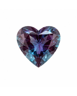 8mm HEART LAB-GROWN ALEXANDRITE