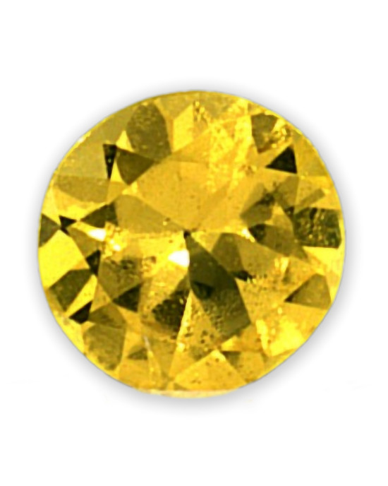 3.25mm ROUND LAB-GROWN YELLOW SAPPHIRE