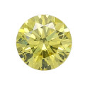 0.8mm ROUND COLOR ENHANCED DIAMOND CANARY YELLOW