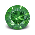 0.8mm ROUND COLOR ENHANCED DIAMOND EMERALD GREEN