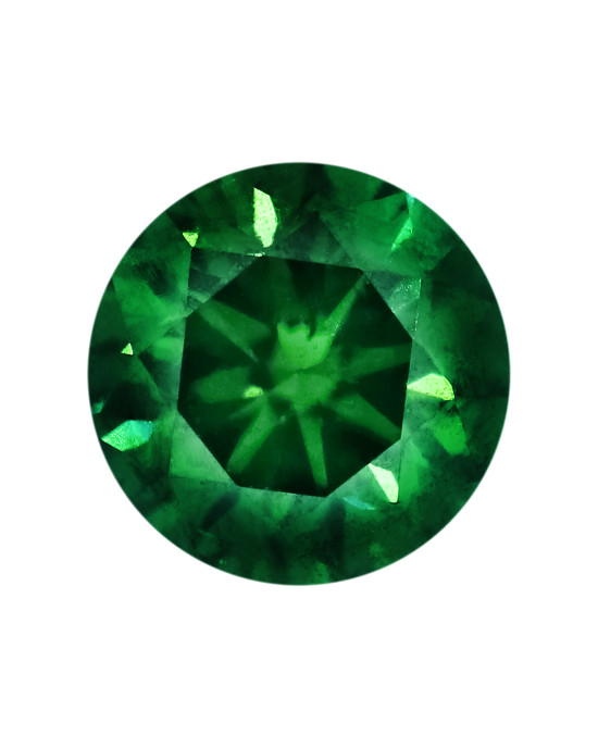 1.3mm ROUND COLOR ENHANCED DIAMOND FOREST GREEN