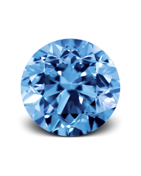 2.5mm ROUND COLOR ENHANCED DIAMOND OCEAN BLUE