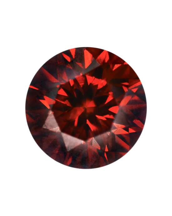 2.7mm ROUND COLOR ENHANCED DIAMOND REDDISH COGNAC