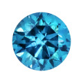 0.8mm ROUND COLOR ENHANCED DIAMOND SKY BLUE