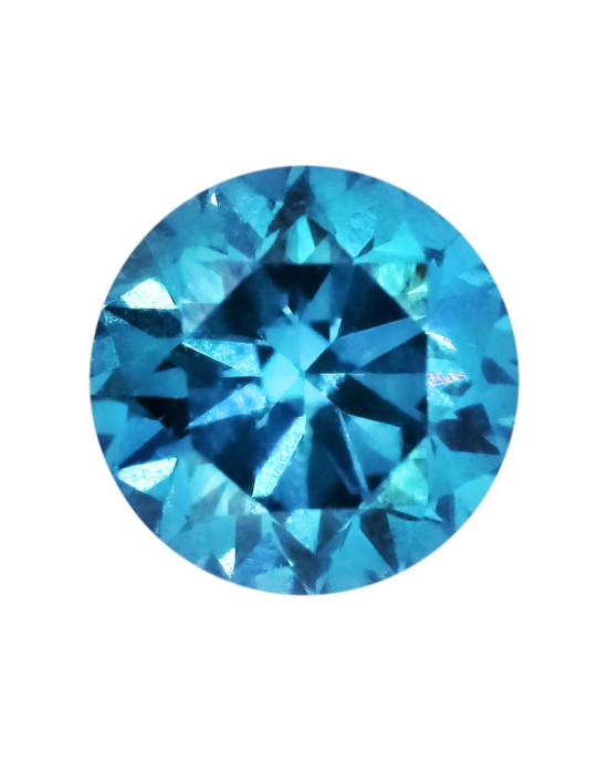 1mm ROUND COLOR ENHANCED DIAMOND SKY BLUE