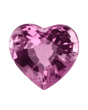 5mm HEART PINK SAPPHIRE AA