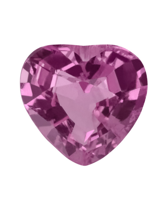 5mm HEART PINK SAPPHIRE AAA