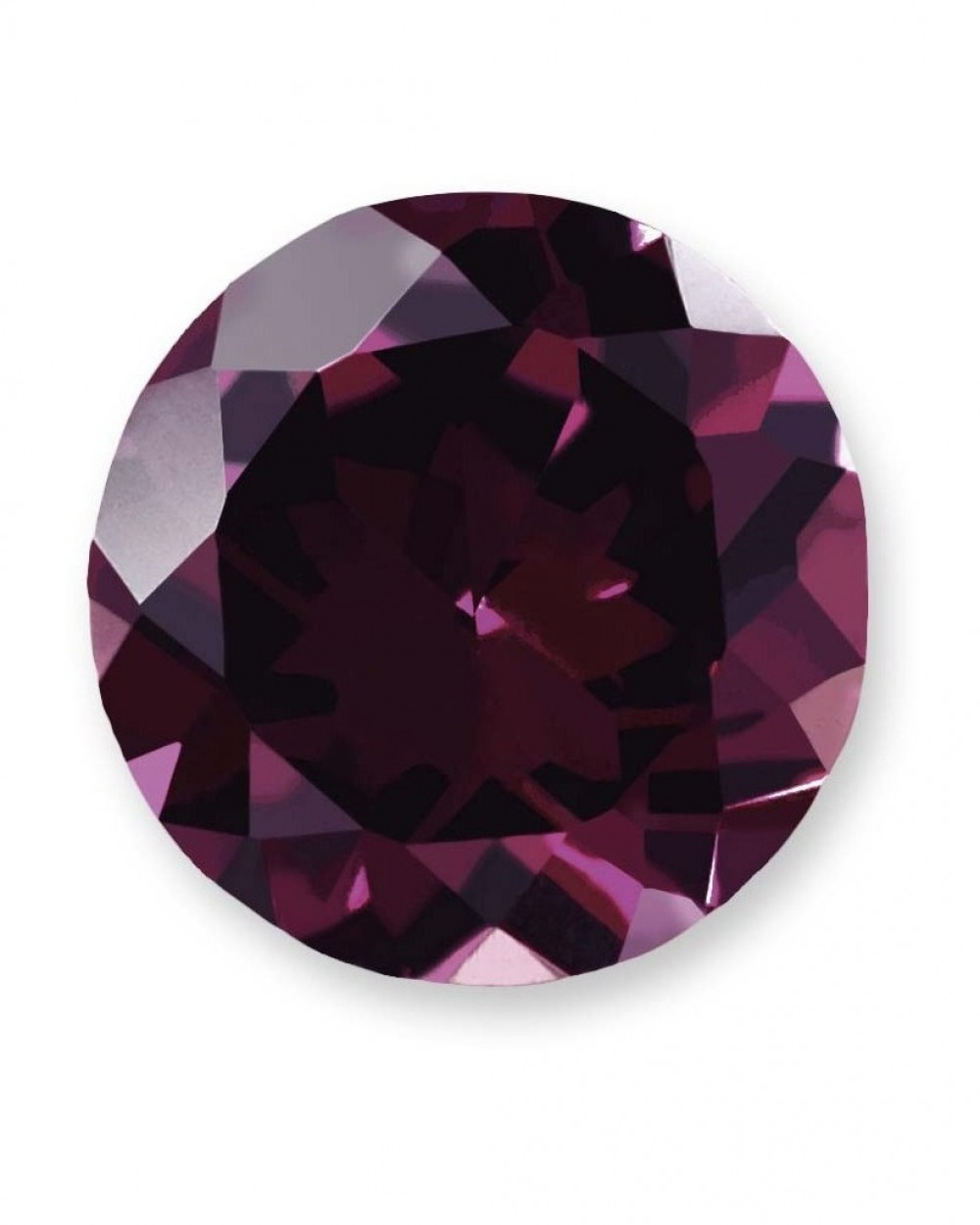 9mm ROUND RHODOLITE GARNET AAA