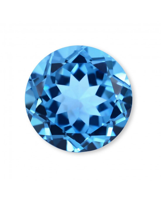 AAA Natural Swiss Blue Topaz Round 2mm Wholesale Lot of 12 Stones 