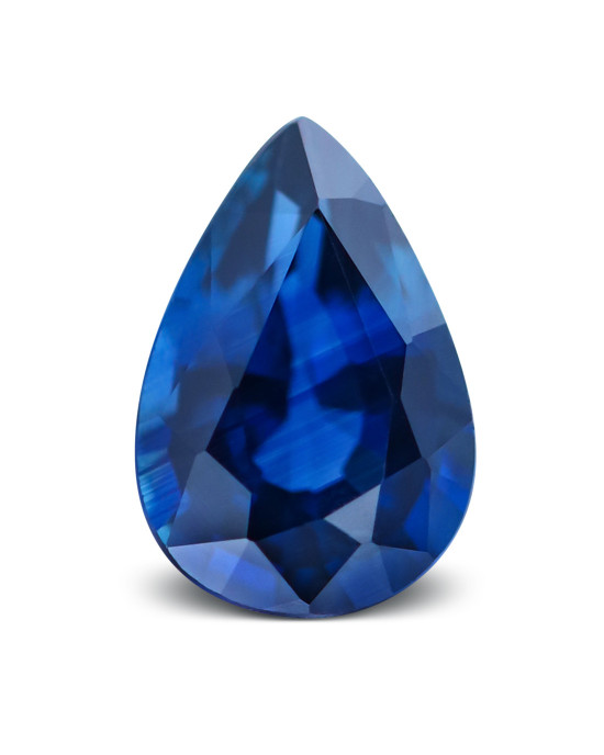 6X4mm PEAR SAPPHIRE AAA