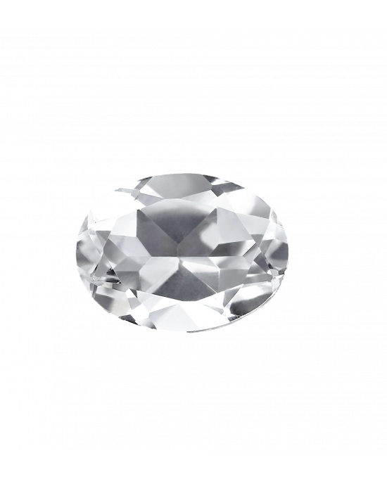 11X9mm OVAL LAB-GROWN WHITE SAPPHIRE