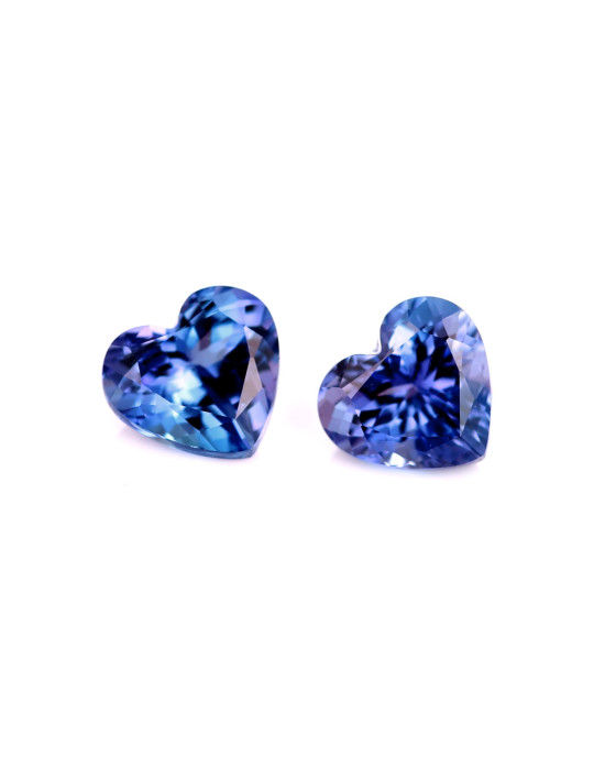 8X7.4MM HEART  TANZANIA TANZANITE 3.80CT