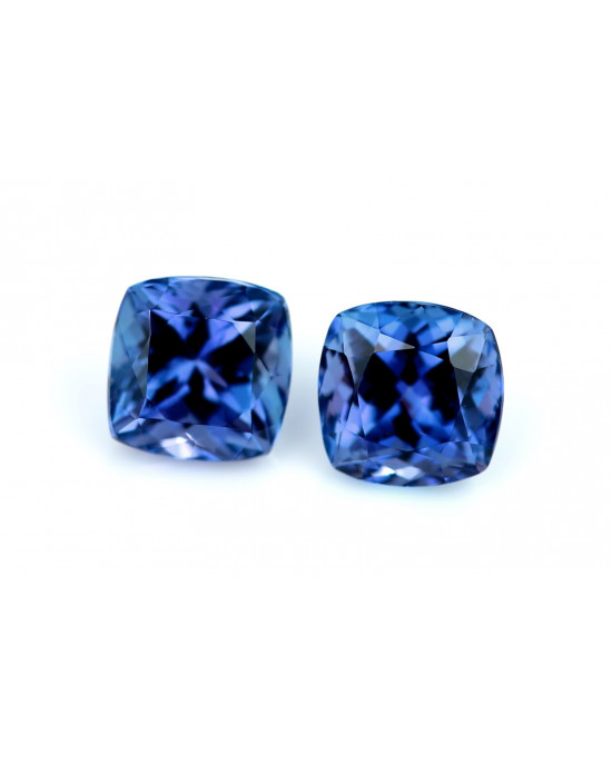 4.00CT 6.9X6.9MM ANTIQUE CUSHION TANZANITE 4.00CT 6.9X6.9MM ANTIQUE CUSHION TANZANITE