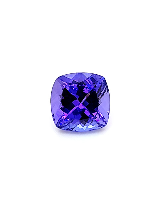 11.7X11.7MM ANTIQUE CUSHION  TANZANIA TANZANITE 8.54CT