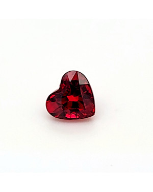 6.9X7.45MM HEART  MOZAMBIQUE RUBY 2.06CT