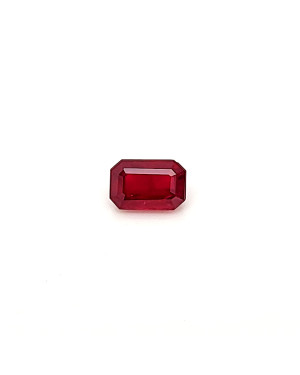 8.44X5.6MM EMERALD CUT  MADAGASCAR RUBY 2.05CT