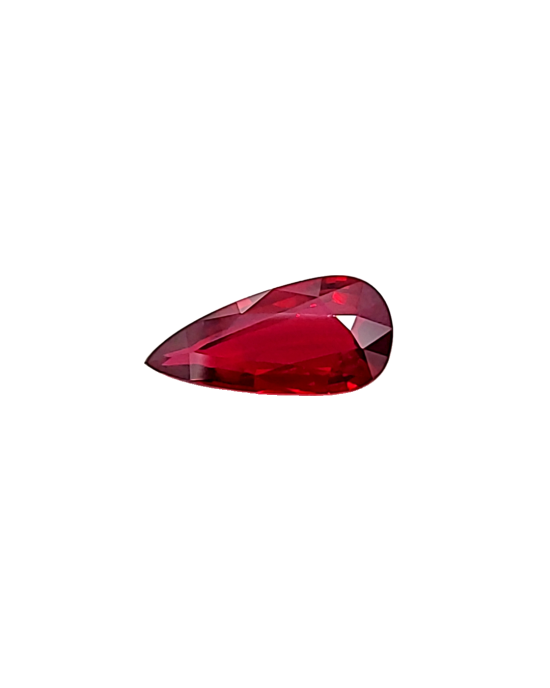 18.01X8.58MM PEAR  MOZAMBIQUE RUBY 6.18CT