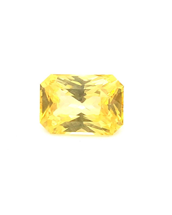 12.24X8.81MM RADIANT YELLOW SRI LANKA SAPPHIRE 6.07CT