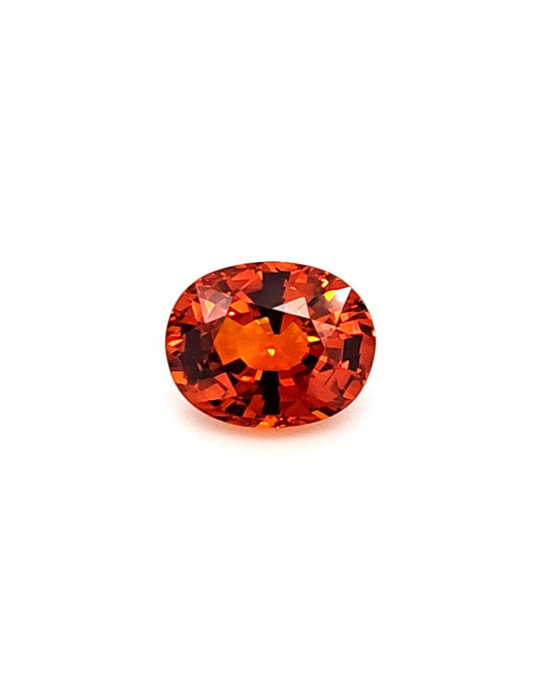 10.74X8.47MM OVAL ORANGE SRI LANKA SAPPHIRE 4.27CT