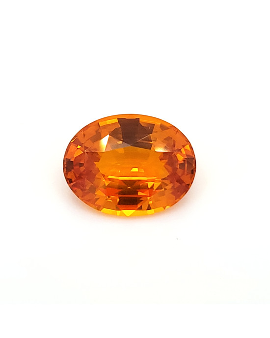 13.72X10.52MM OVAL ORANGE SRI LANKA SAPPHIRE 7.51CT