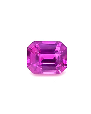 10.26X8.21MM EMERALD CUT PINK SRI LANKA SAPPHIRE 6.06CT