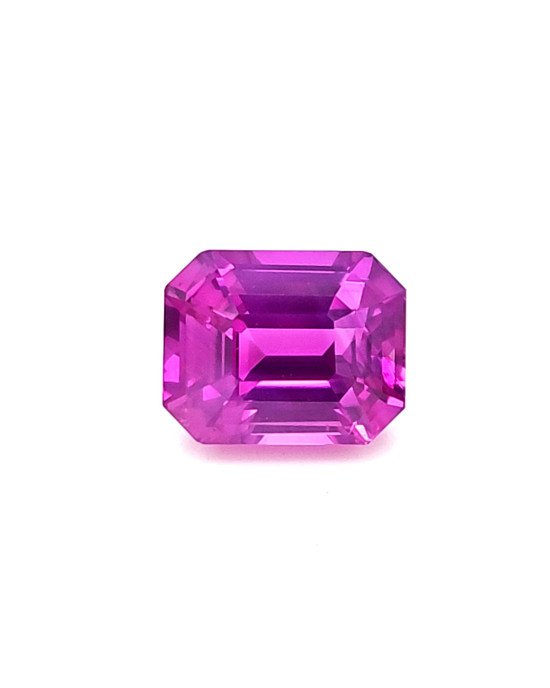 10.26X8.21MM EMERALD CUT PINK SRI LANKA SAPPHIRE 6.06CT