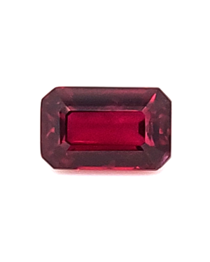 9.86X6.25MM EMERALD CUT  MOZAMBIQUE RUBY 3.06CT