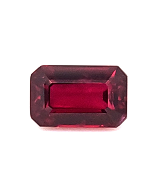 9.86X6.25MM EMERALD CUT  MOZAMBIQUE RUBY 3.06CT