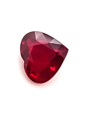 7.6X8.4MM HEART  MOZAMBIQUE RUBY 2.05CT