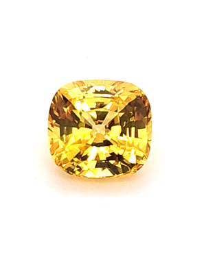 9.1X8.6MM ANTIQUE CUSHION YELLOW SRI LANKA SAPPHIRE 4.53CT