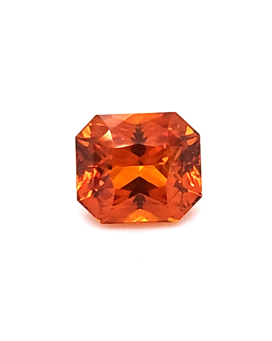 9.1X8MM RADIANT ORANGE SRI LANKA SAPPHIRE 4.15CT