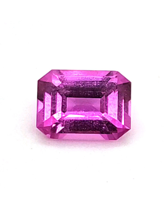 9.76X7.24MM EMERALD CUT PINK MADAGASCAR SAPPHIRE 3.07CT