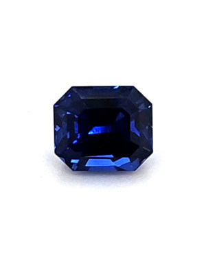 8.15X7.04MM EMERALD CUT  SRI LANKA SAPPHIRE 3.32CT