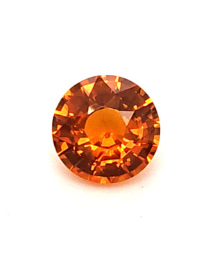 8.7X8.7MM ROUND ORANGE SRI LANKA SAPPHIRE 3.23CT
