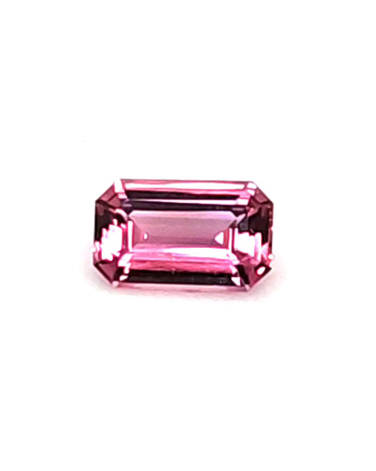 7.56X4.73MM EMERALD CUT PADPARADSHCA MADAGASCAR SAPPHIRE 1.04CT