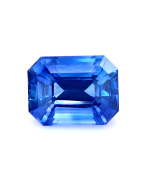 9X6.9MM EMERALD CUT  SRI LANKA SAPPHIRE 3.45CT