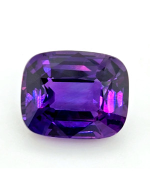 11.49X9.42MM ANTIQUE CUSHION PURPLE SRI LANKA SAPPHIRE 7.05CT