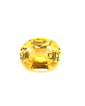 12.2X10.1MM OVAL YELLOW SRI LANKA SAPPHIRE 6.03CT