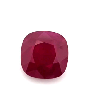 9.46X9.45MM ANTIQUE CUSHION  BURMA RUBY 4.15CT
