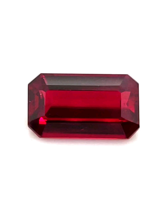 10.81X6.3MM EMERALD CUT  MOZAMBIQUE RUBY 3.05CT