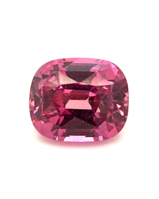 8.76X7.31MM ANTIQUE CUSHION PADPARADSHCA MADAGASCAR SAPPHIRE 3.65CT