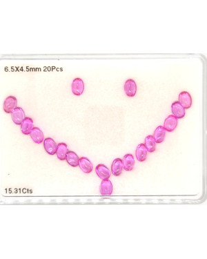 6.5X4.5MM CABOCHON PINK MADAGASCAR SAPPHIRE 15.31CT
