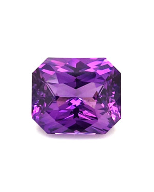 9.1X7.8MM RADIANT PURPLE MADAGASCAR SAPPHIRE 4.05CT