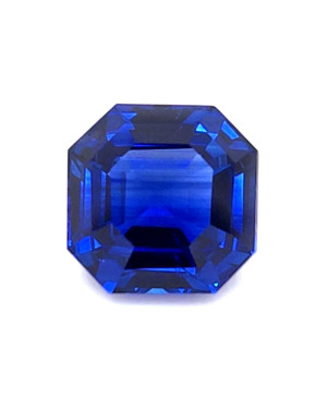 9.07X8.95MM EMERALD CUT  SRI LANKA SAPPHIRE 4.33CT