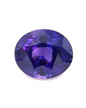 9.6X8.1MM OVAL PURPLE MADAGASCAR SAPPHIRE 3.64CT