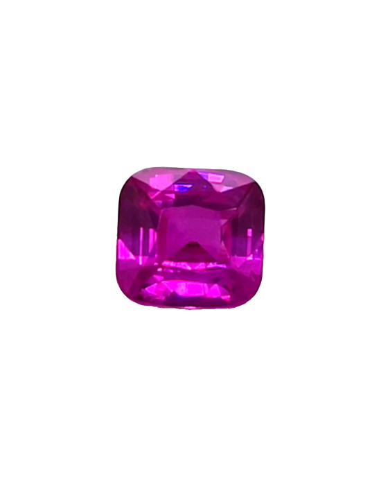 7.1X6.7MM ANTIQUE CUSHION PINK MADAGASCAR SAPPHIRE 2.12CT