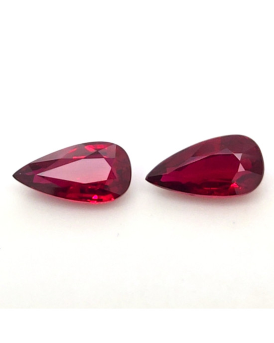 10.8X5.6MM PEAR  MOZAMBIQUE RUBY 4.11CT