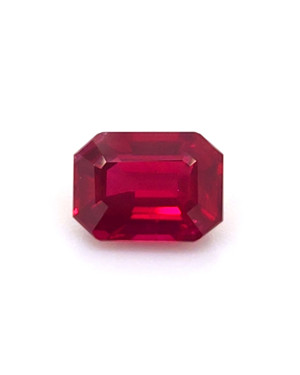 8.2X5.9MM EMERALD CUT  MOZAMBIQUE RUBY 1.89CT