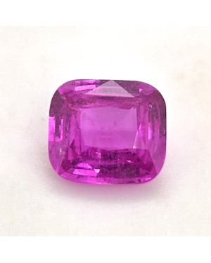 10.72X9.55MM ANTIQUE CUSHION PINK MADAGASCAR SAPPHIRE 5.99CT